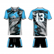 Custom Made Blue White Designs Rugby Kit Team Football Wear