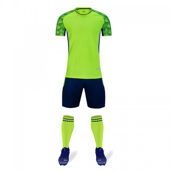Wholesale Custom Soccer Jersey Set for Men Adults Football Jerseys Blank Uniform Shirts for Summer Sports