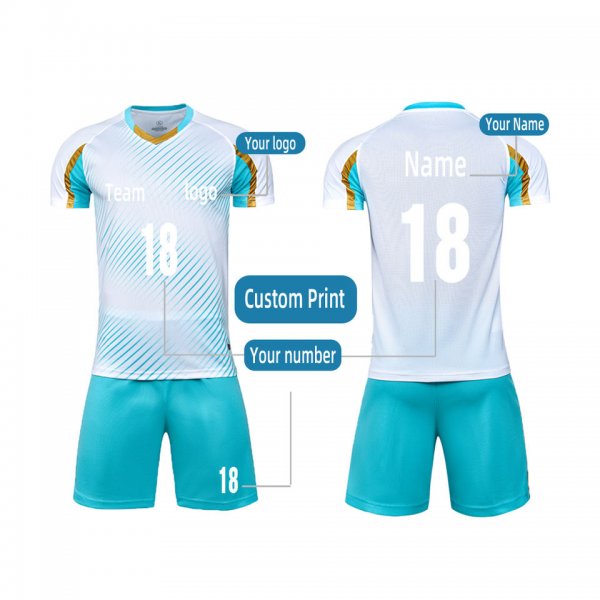 Quick-drying Multi-color Breathable Gym Football Jerseys Set Custom Football Uniform Youth Soccer Uniforms